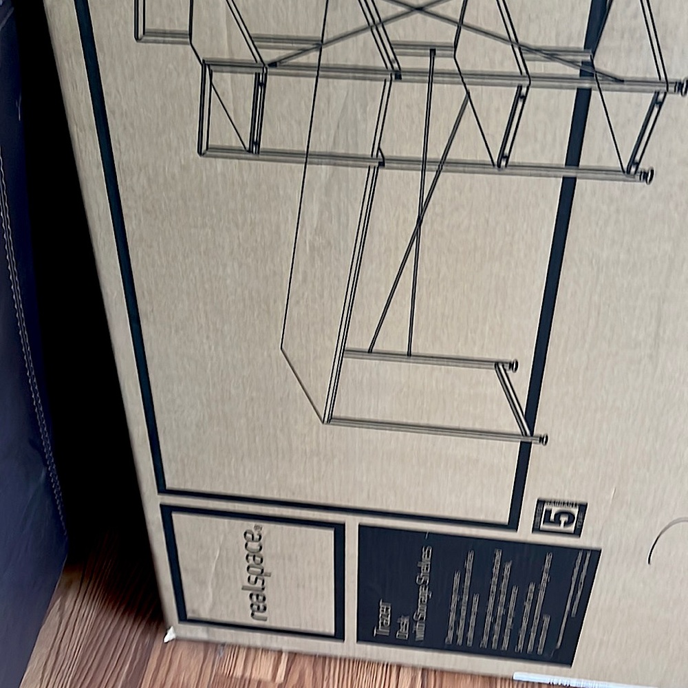 Grey computer desk brand new still in the box not open